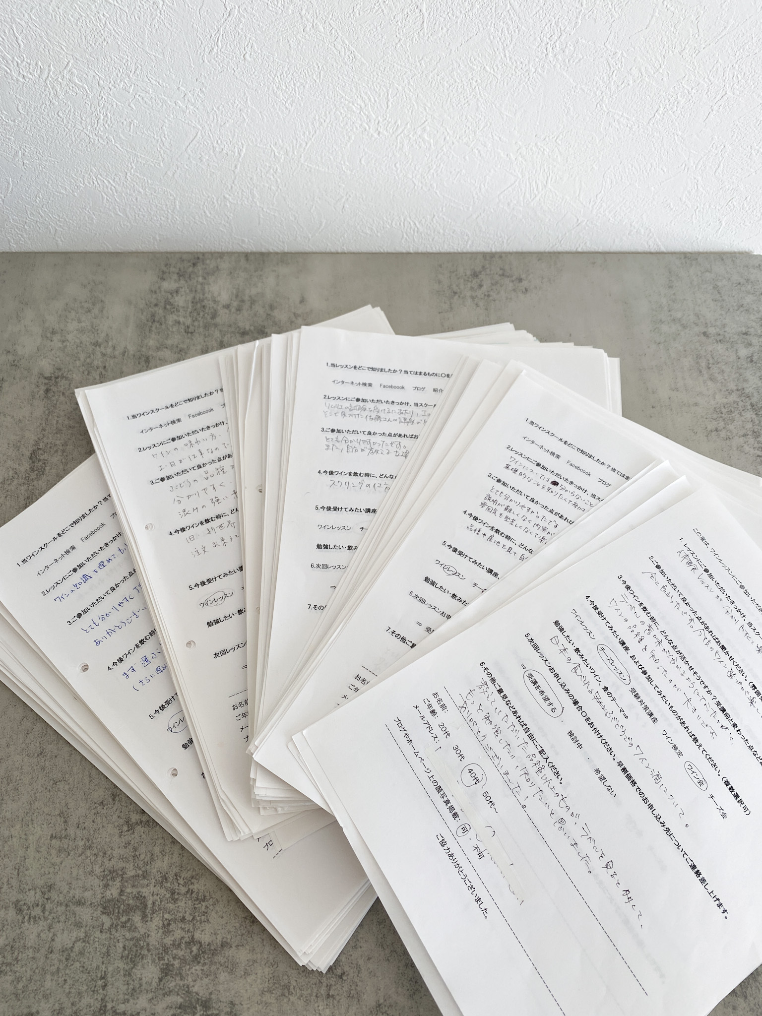 アンケート写真